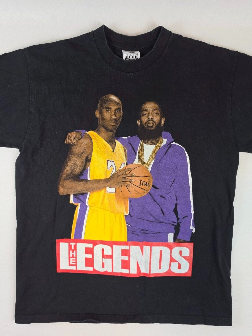 Pro Club Kobe Bryant & Nipsey Hussle The Legends T-Shirt NBA Tribute Size L